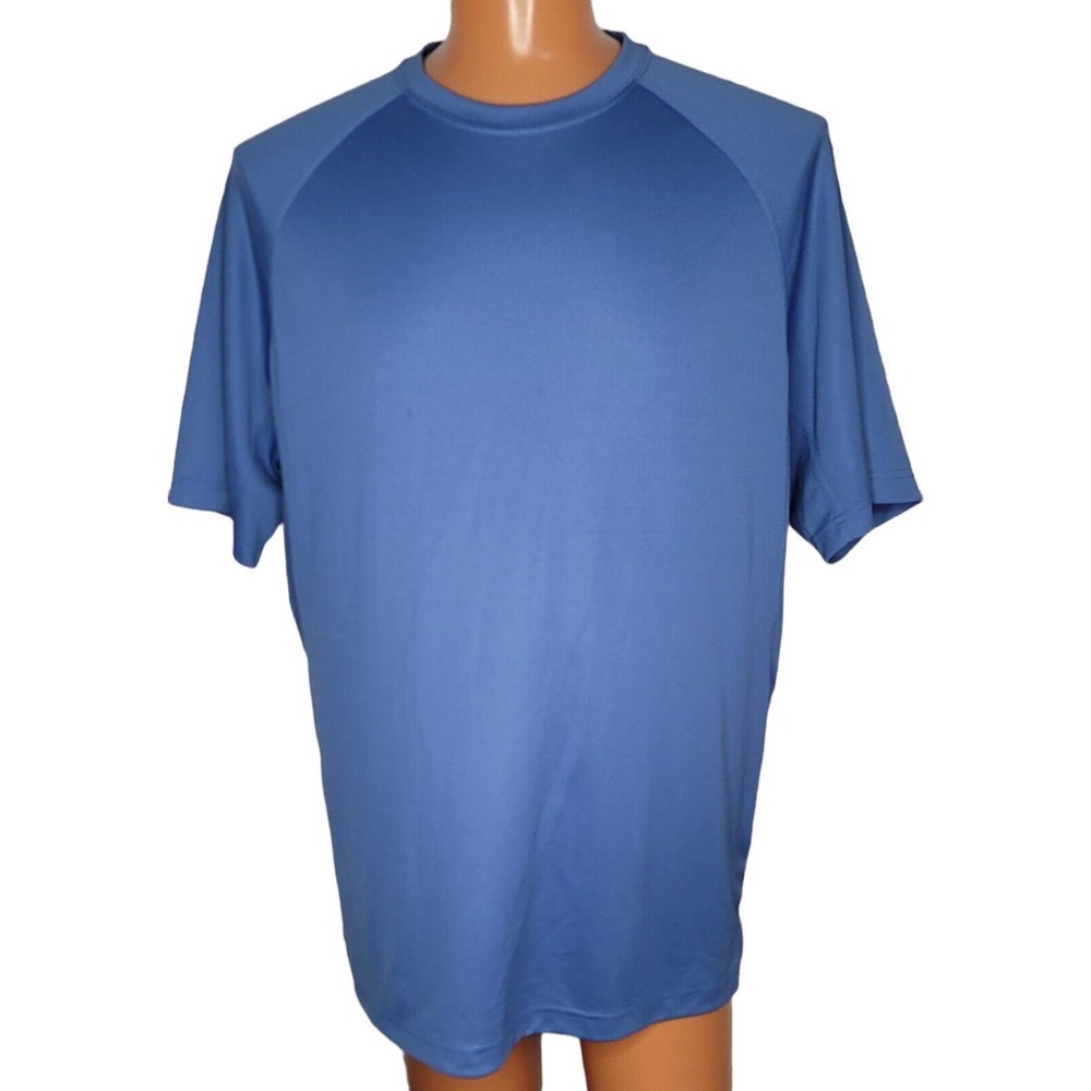 Duluth Trading Co Short Sleeve Trim Fit Crew Neck T Shirt Blue Size XL